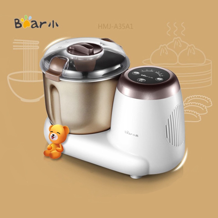 Máy Nhồi Bột Bear 3.5L, Máy Trộn Bột Làm Bánh (Dung tích 3.5L) Bảo Hành 12 Tháng