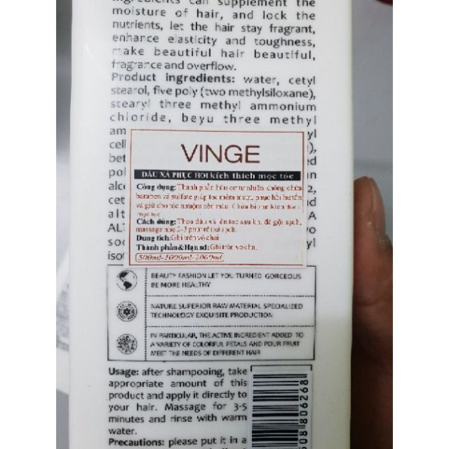 ✅[CHÍNH HÃNG] Cặp dầu gội xả vinge collagen 1000ml siêu mượt, lưu hương lâu. Mùi argan rất thơm.