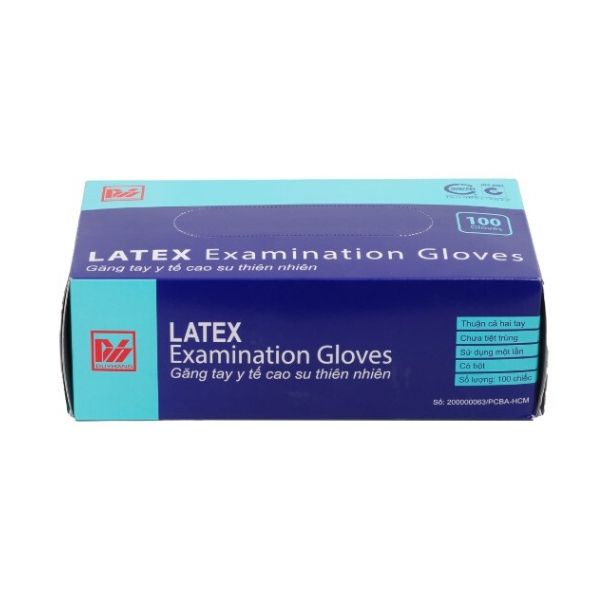 Găng tay y tế Latex-Gloves có bột Duy Hàng