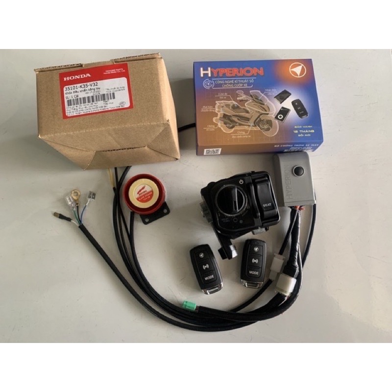 Bộ khoá Smartkey Hypeion (núm zin Honda) cho các dòng xe