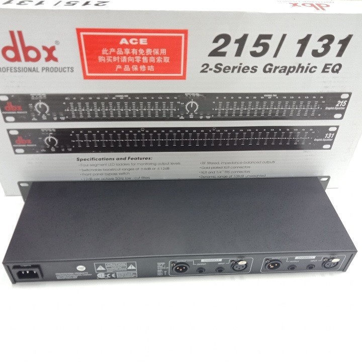 Lọc âm Equalizer dbx 215 dùng cho karaoke chuyên nghiệp.