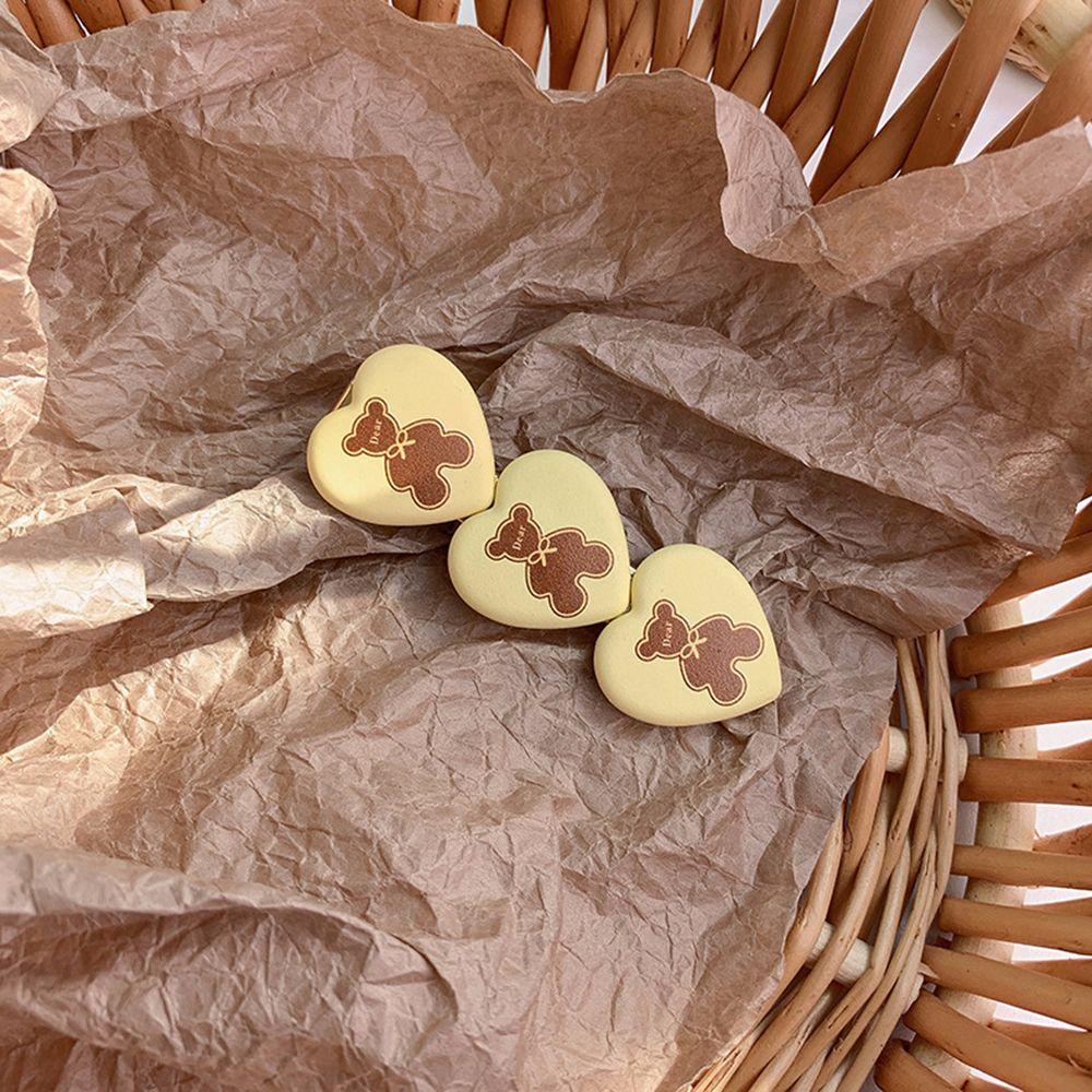 Kẹp Tóc Hình Trái Tim Hoạt Hình Phong Cách Hàn Quốc Dễ Thương Cho Nữ