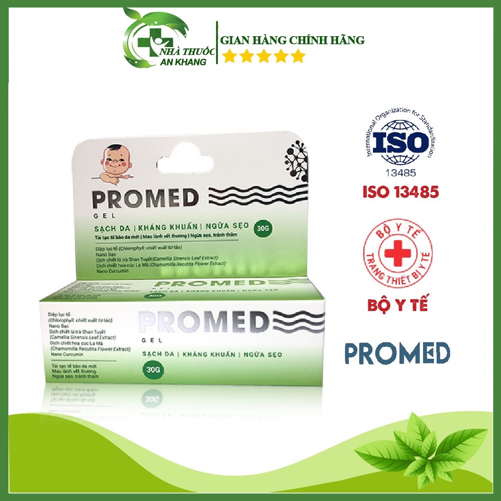 Gel sát khuẩn da ngăn sẹo tối đa Promed