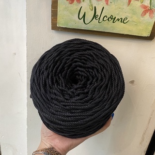 Dây thừng cotton macrame màu Đen