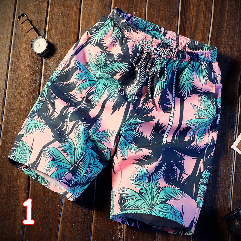 Quần ngắn đi biển có họa tiết in thời trang cho nam | BigBuy360 - bigbuy360.vn