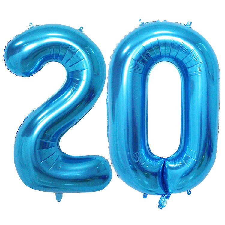 Bong bóng lá nhôm hình số 32inch màu xanh lá trang trí tiệc cưới/ sinh nhật