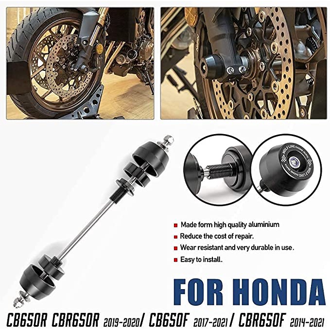 Phụ Kiện Thanh Trượt Bảo Vệ Bánh Xe Trước Cho Xe Mô Tô CB650R CBR650R CB650F CBR650F CB 650R 650F CBR 650 R F 2014-2020 2021