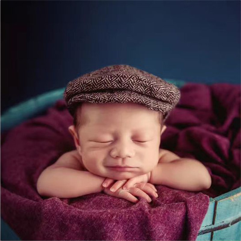 Mũ beanie cho bé có đính nơ