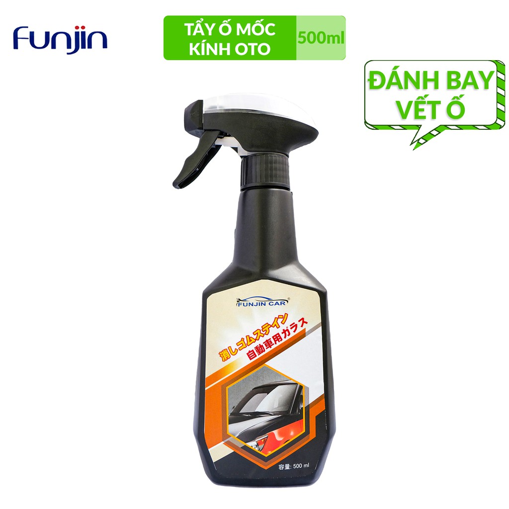 Dung dịch tẩy ố mốc kính ô tô 500ml Funjin chính hãng