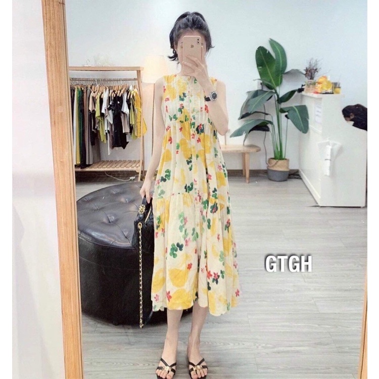 Váy đầm bầu mùa hè xuông chữ A chất đũi mát đi làm công sở dự tiệc đi chơi thiết kế cao cấp đẹp xinh giá rẻ