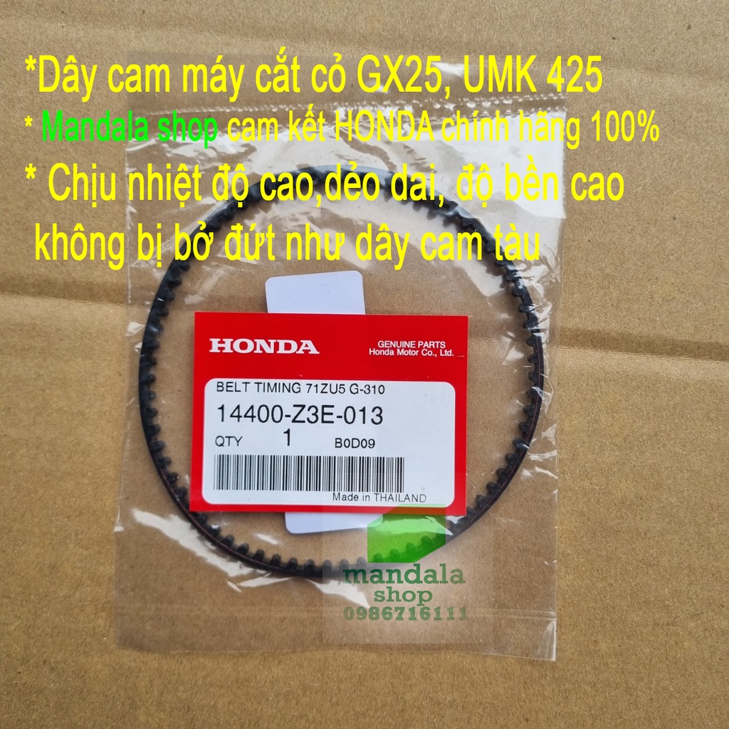 Dây curoa, dây cam máy cắt cỏ gx25, umk425 HonDa Thái Lan