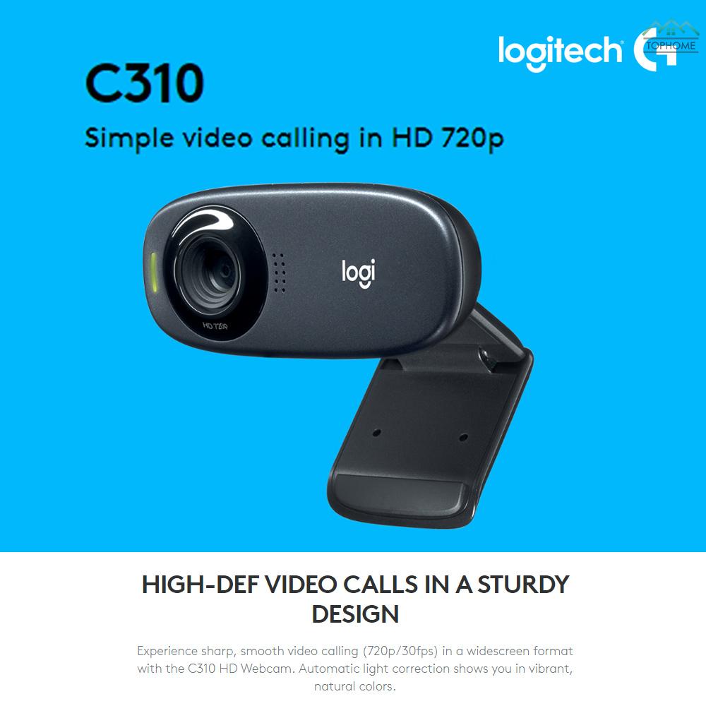 Webcam Logitech C310 Hd 720p Tích Hợp Mic Chống Ồn Cho Laptop 7 8 10