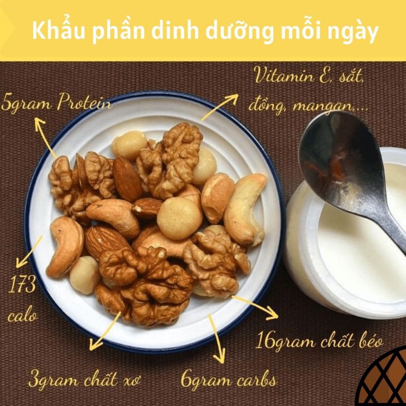 500g mix 4 LOẠI HẠT DINH DƯỠNG CAO CẤP ( MACCA, ÓC CHÓ , HẠT ĐIỀU, HẠNH NHÂN)