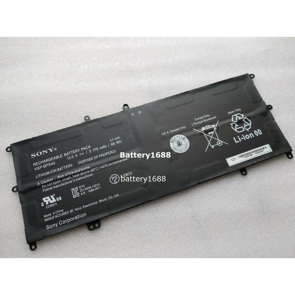 Pin Laptop SONY BPS40 (ZIN) - 4 CELL - Vaio VGP-BPS40 VGP-BPL40 SVF14N SVF15N FIT 14N 15N