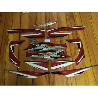 Bộ tem Wave Rsx 2011 màu đỏ đen - T041