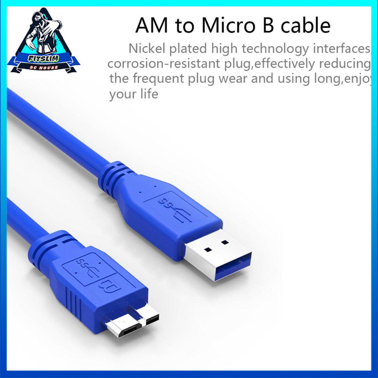 Cáp USB 3.0 A đến Micro B cho Ổ cứng gắn ngoài WD Seagate Samsung UK 1M