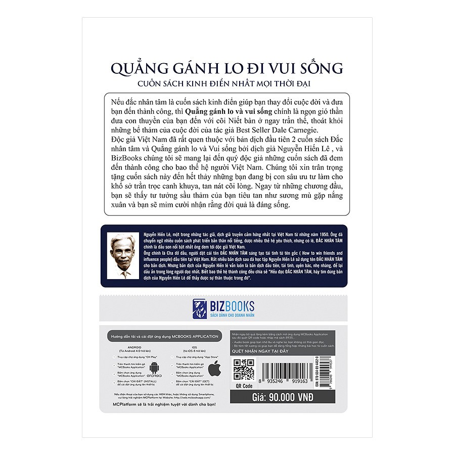 Cuốn sách Quẳng Gánh Lo Và Vui Sống (Nguyễn Hiến Lê - Bộ Sách Sống Sao Cho Đúng)