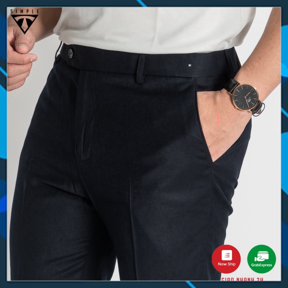 Quần Tây Nam TSIMPLE Âu dáng ôm vải co giãn chống nhăn sang trọng lịch sự MSRQT007 Sale giá sốc