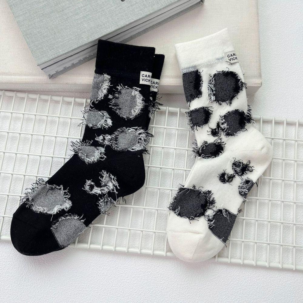 SOMEDAYZL Vớ Cổ Trung Phối Tua Rua Thoải Mái Thời Trang Nhật Bản Cho Nữ