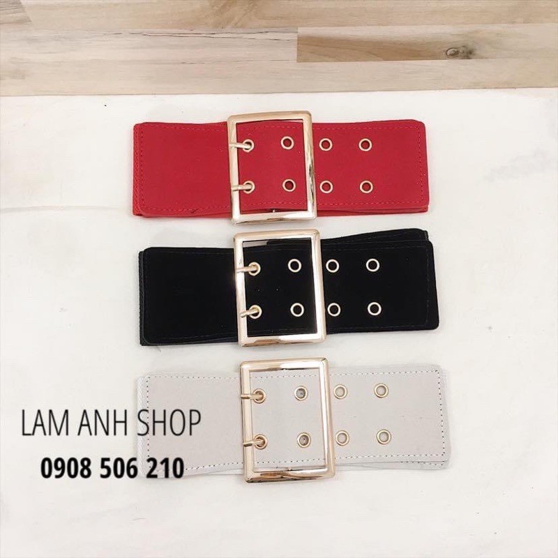 Dây nịt thun bản lớn 2 kim