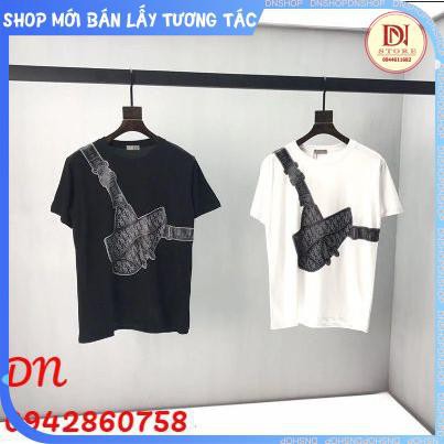 áo phông in Túi chéo trước Ngực, tay lỡ from rộng basic ,áo thun nam nữ unisex , phong cách trẻ