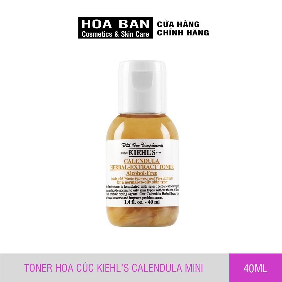 Toner hoa cúc Kiehl’s Calendula Herbal Extract Toner mini 40ml