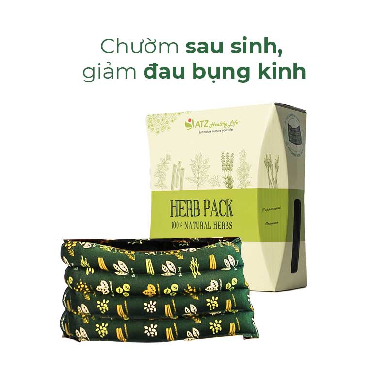 Túi chườm bụng nóng lạnh ATZ Healthy Life giúp giảm đau bụng kinh 100% thảo mộc 1.5kg