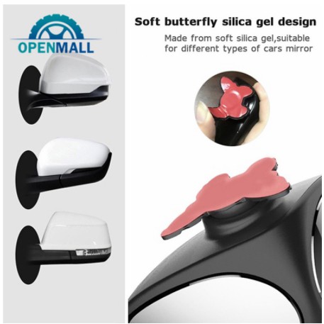 Gương cầu lồi 2 mặt xóa điểm mù quan sát góc rộng trước sau xoay 360 độ dán treo bên dưới kính chiếu hậu xe hơi ô tô
