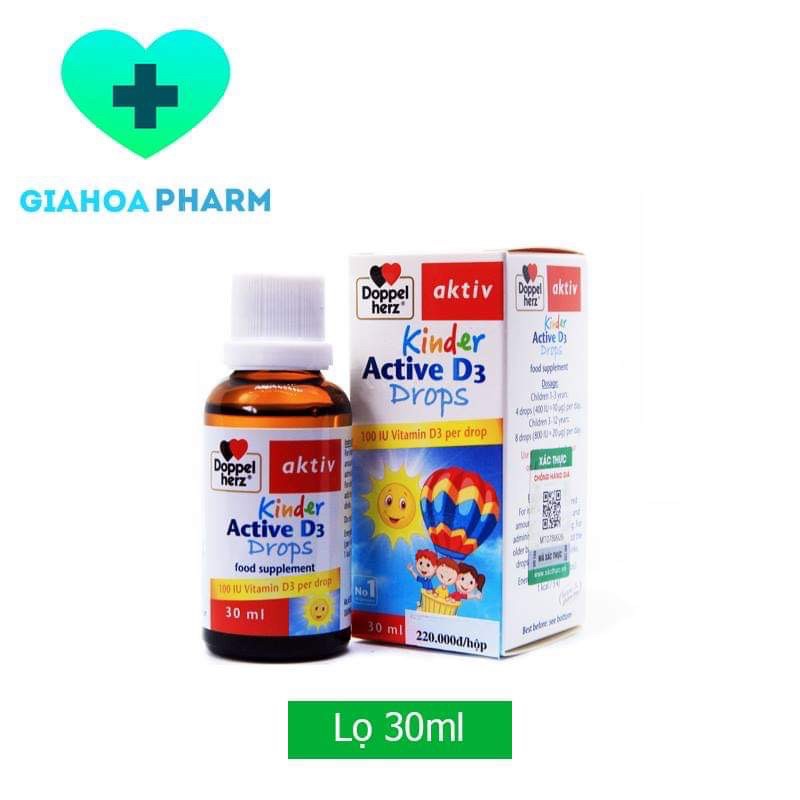 Kinder Active D3 Drops - Bổ sung D3 cho bé dạng nhỏ giọt (Doppelherz)