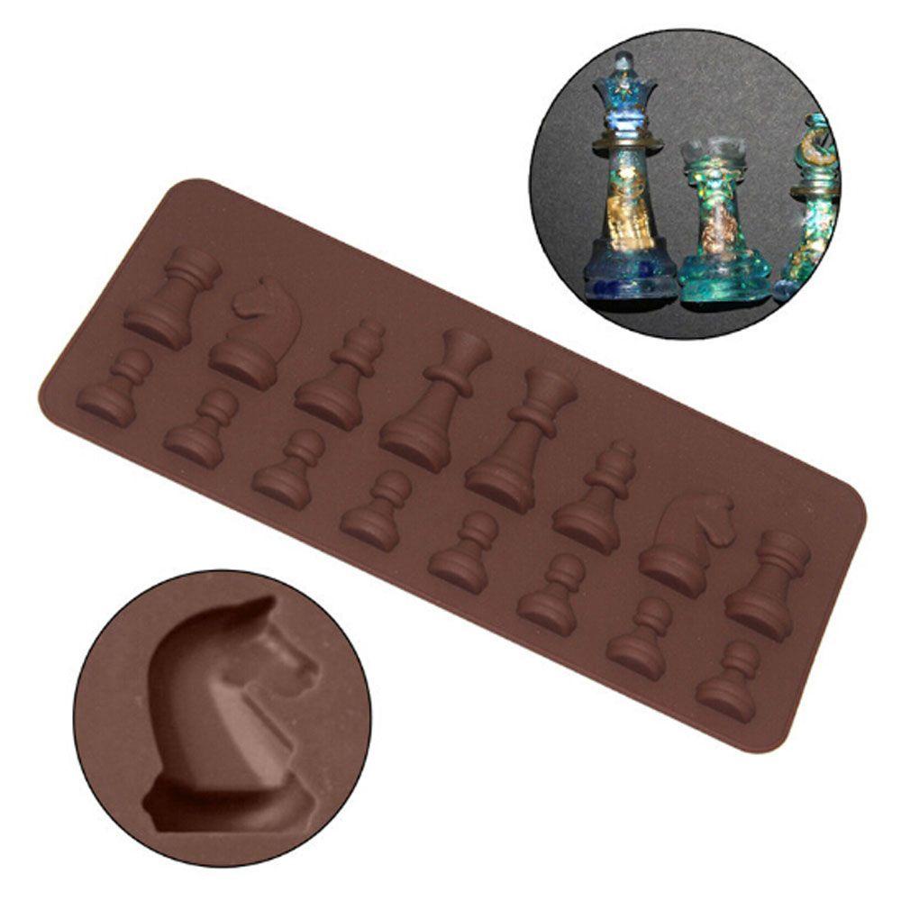 Khuôn Silicone Làm Bánh Tạo Hình Quân Cờ Vua 3D Độc Đáo Tiện Dụng