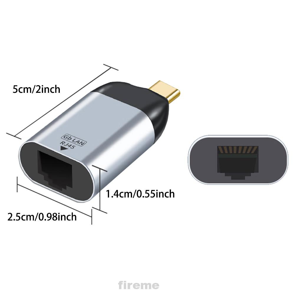 Đầu Chuyển Đổi Usb C Sang Ethernet 1 Đầu Cắm Type-C Bằng Hợp Kim Nhôm Cho Thunderbolt 3 | BigBuy360 - bigbuy360.vn