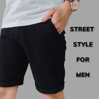 Quần short kaki nam phong cách Hàn Quốc, chất liệu kaki thun mềm có giãn