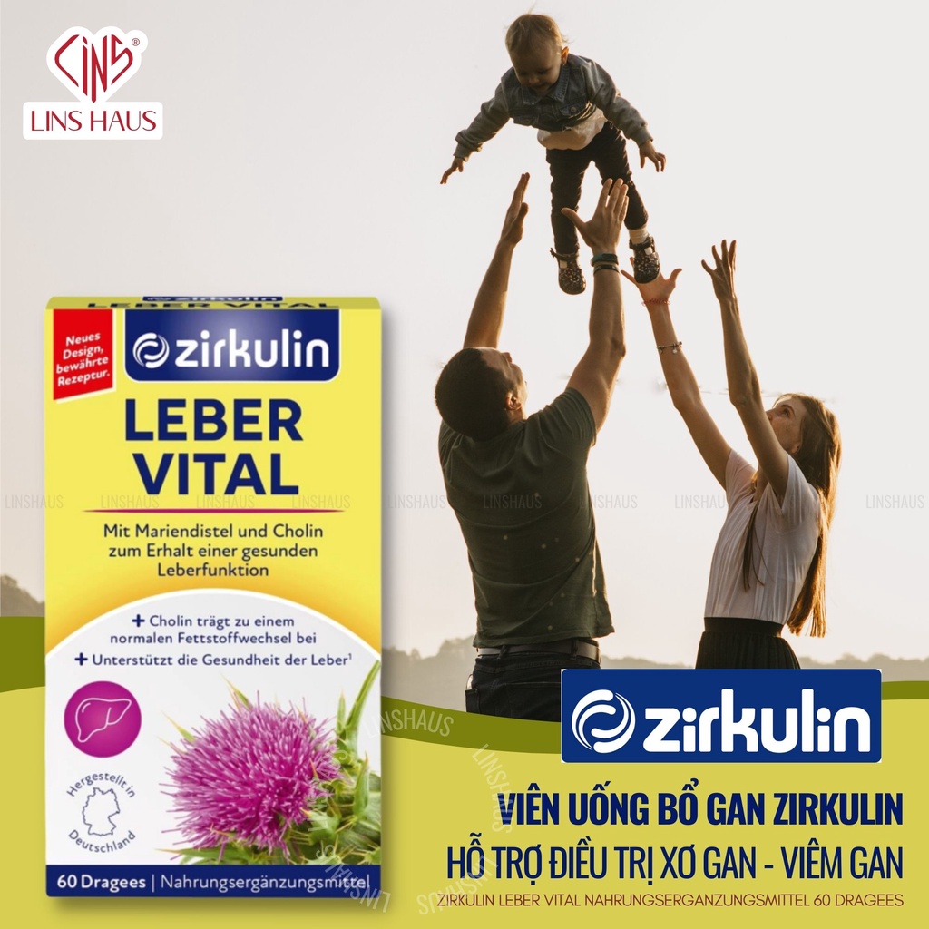 Viên gan Zirkulin Leber Vital 60 viên