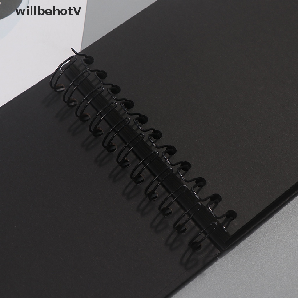 Album ảnh 80 trang A5 màu đen dùng làm thủ công DIY tùy chọn màu sắc