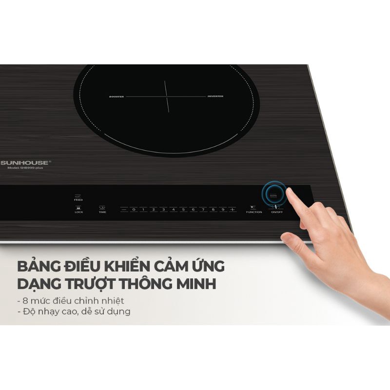 Bếp Từ Đôi Nhập Khẩu MALAYSIA SUNHOUSE SHB999PLUS