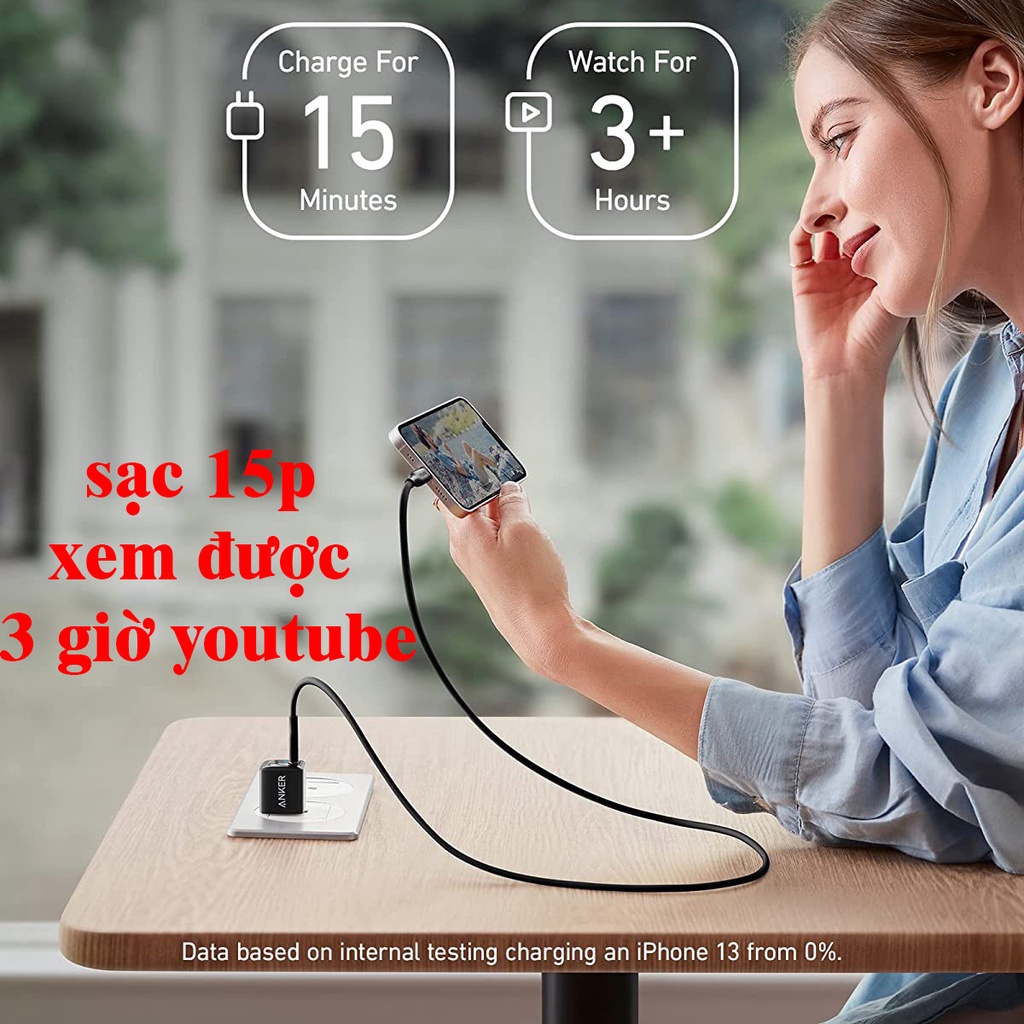 Củ Sạc anker 20W a2633 - BH 12 tháng Chính hãng sạc nhanh