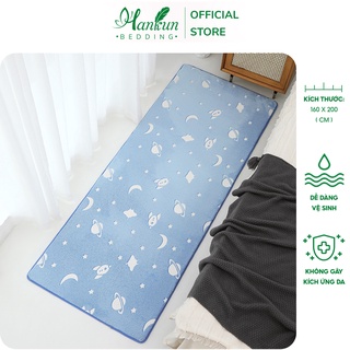 Thảm lông trải sàn Hankun phát sáng trang trí phòng ngủ kích thước 1m6 x 2m