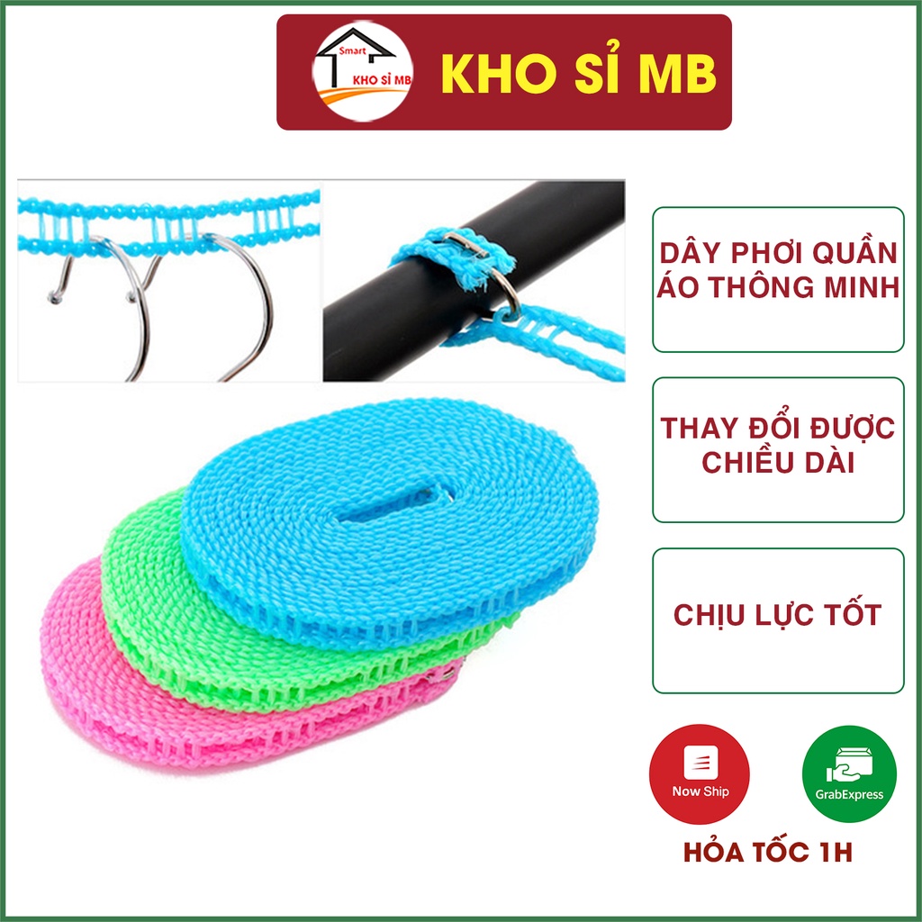 Dây phơi quần áo thông minh chống xô kho sỉ mb