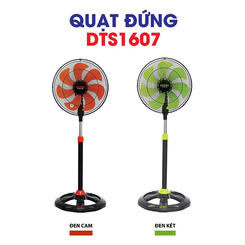 Quạt đứng thân sắt Senko DTS1607 công suất 65W - QUẠT CHÍNH HÃNG