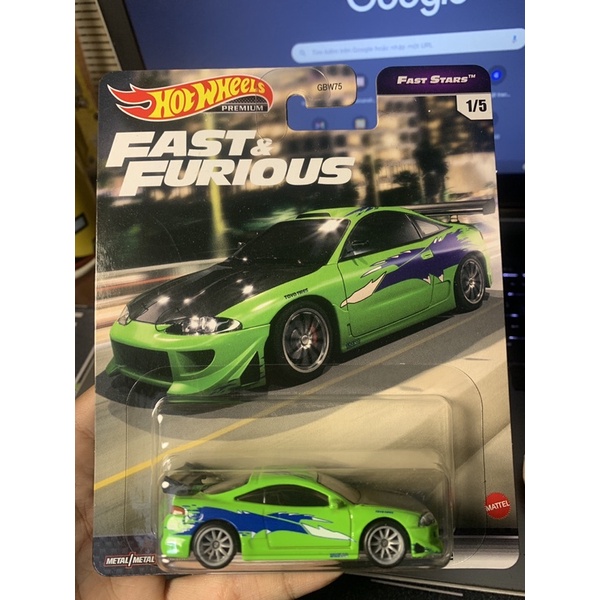 Xe mô hình Hot Wheels Premium Fast and Furious Mitsubishi Eclipse