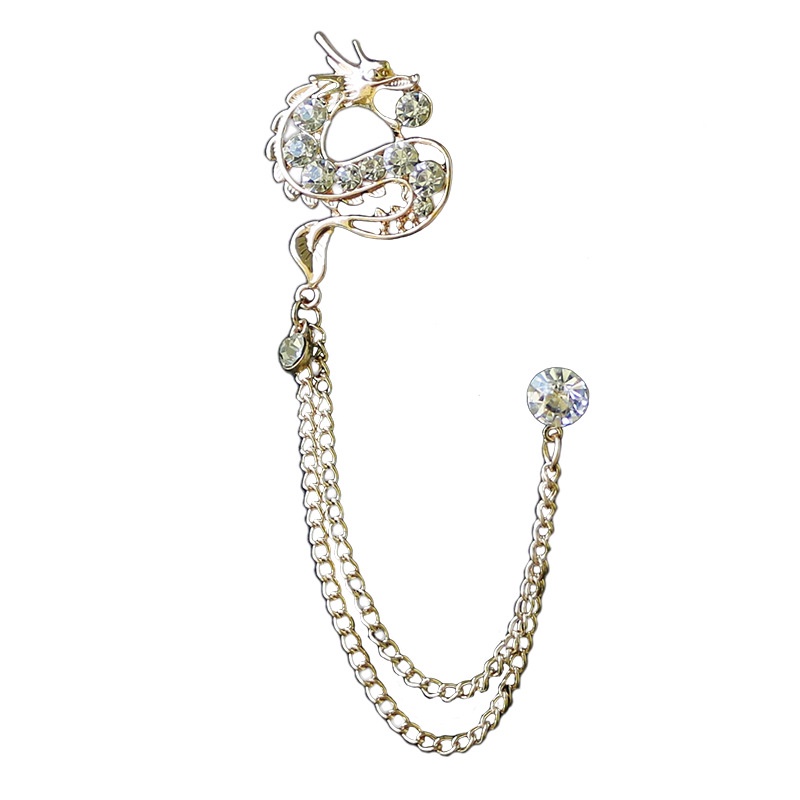 Trâm Cài Áo Hình Rồng Phong Cách Trung Hoa Cổ Điển Thời Trang Cho Nam Và Nữ