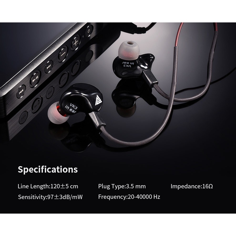 [Mã ELFLASH5 giảm 20K đơn 50K] HOT SALE - Tai Nghe Chống Ồn Cao Cấp Super Bass QKZ VK3 Âm Thanh Siêu Hay