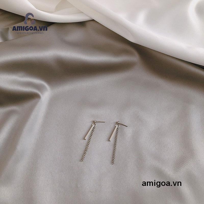 ✨✨Đôi bông tai dài phối chuỗi xích thời trang cho nữ