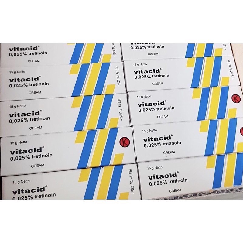 Vitacid Tretinoin Aret Acnetine cream giảm mụn trẻ hoá da