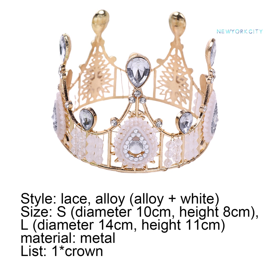 Phụ Kiện Cắm Trang Trí Bánh Kem Hình Vương Miện Thời Trang