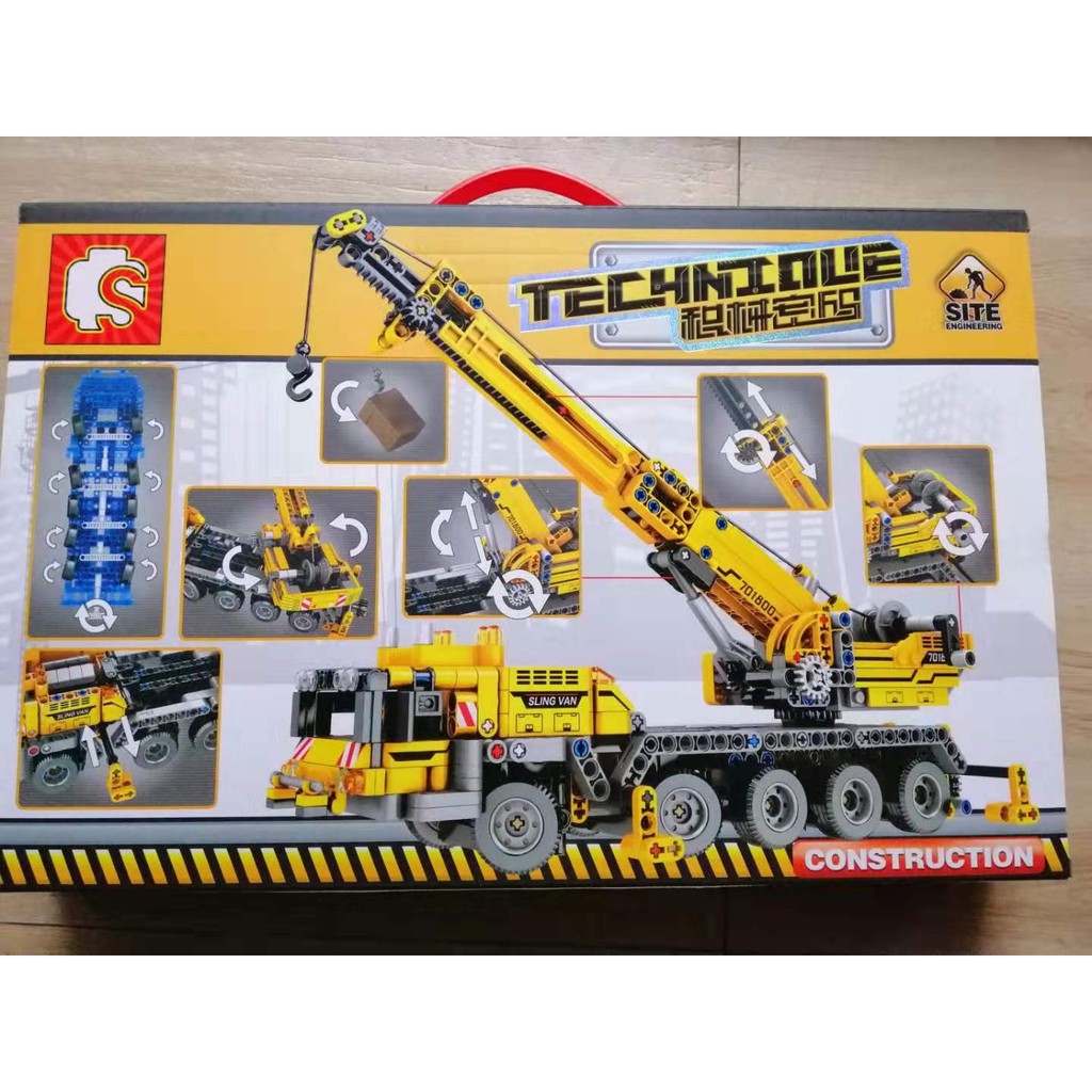 Đồ chơi Lắp ghép Mô hình TECHNIC Cầu trục xây dựng 701800