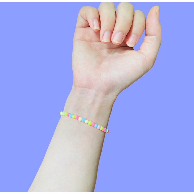 Vòng tay handmade LILI PASTEL RAINBOW BRACELET - LILI’S SUMMER BEADS