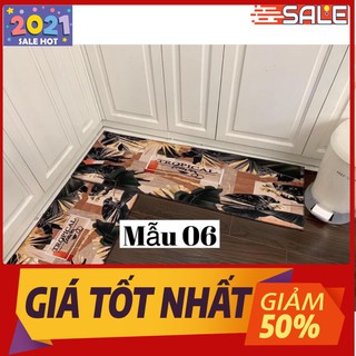 Bộ 2 thảm lau chân nhà bếp 3d chống trượt mẫu số 6