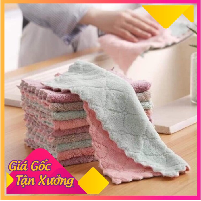 Khăn Lau 2 màu Đa Năng Siêu Thấm Nước