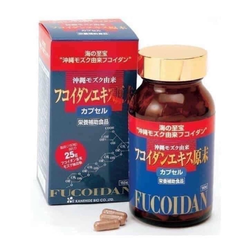 Viên uống tảo đỏ fucoidan okinawa Nhật Bản, tảo ung thư đỏ fucoidan